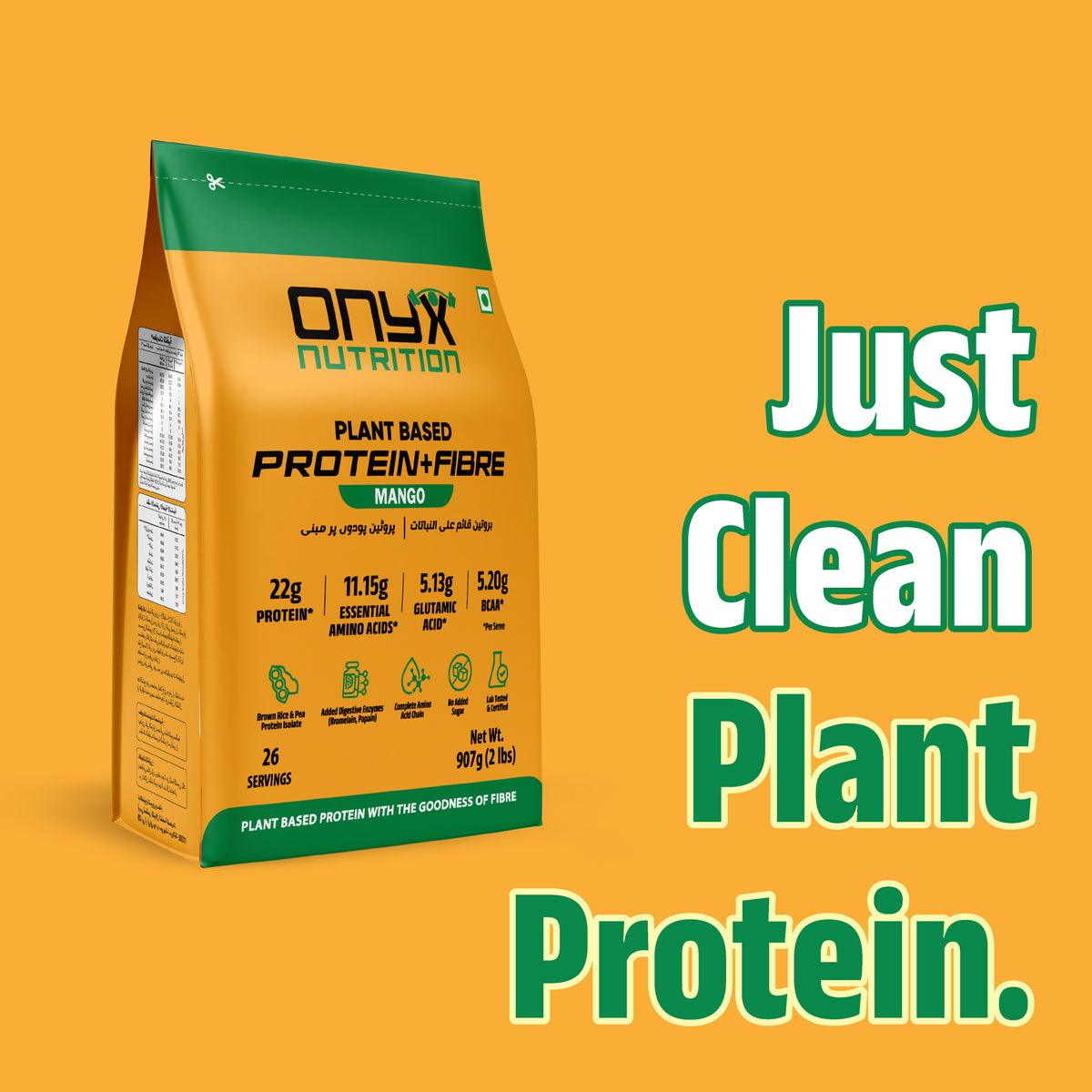 Mango - Plant Protein Powder 907g Standup Pouch