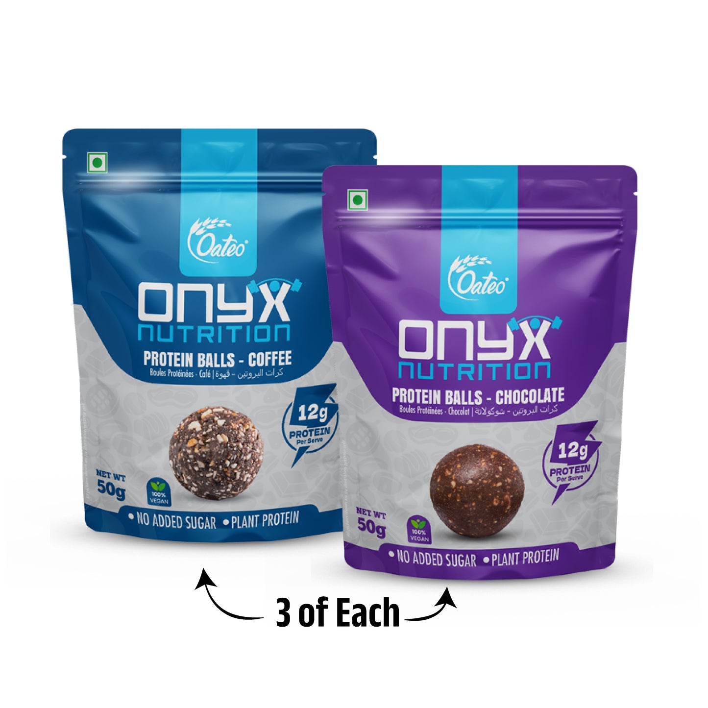 Double the Flavor: Onyx Chocolate & Coffee Protein Balls