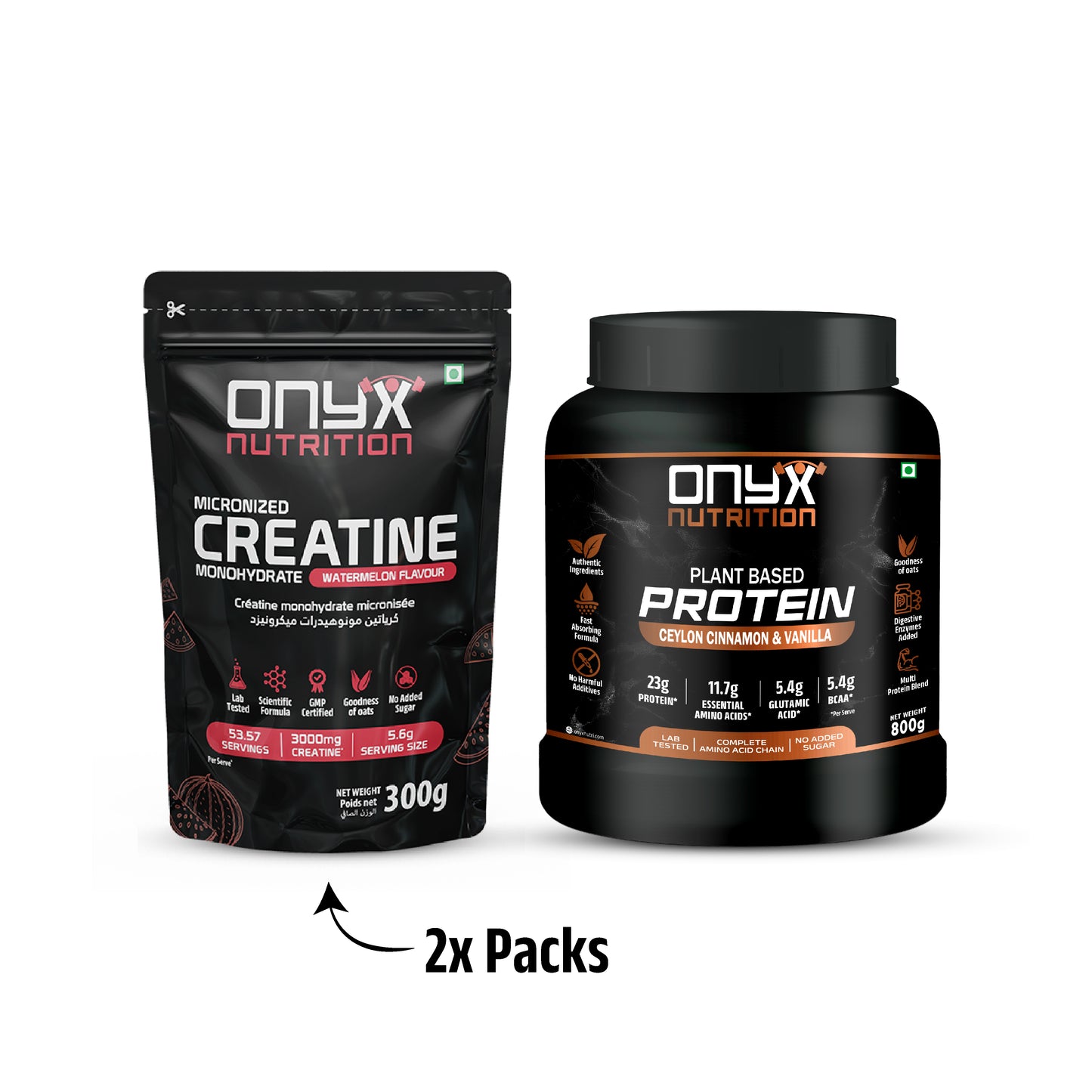 Plant Protein Jar + Creatine Multi Pack High Performance Bundle