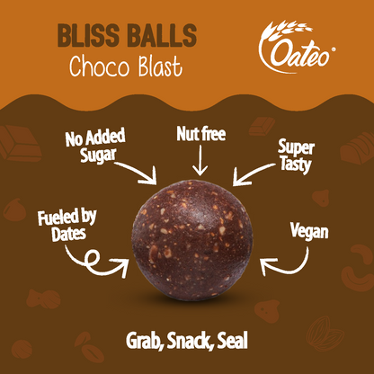 Oateo Bliss Balls – Choco Blast - 3 Pack