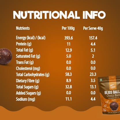 Oateo Bliss Balls – Choco Blast - 3 Pack