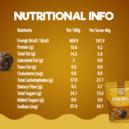 Oateo Bliss Balls – Salted Caramel - 3 Pack