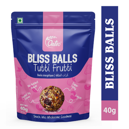 Oateo Bliss Balls – Tutti Frutti - 3 Pack