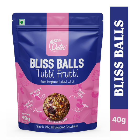 Oateo Bliss Balls – Tutti Frutti - 3 Pack