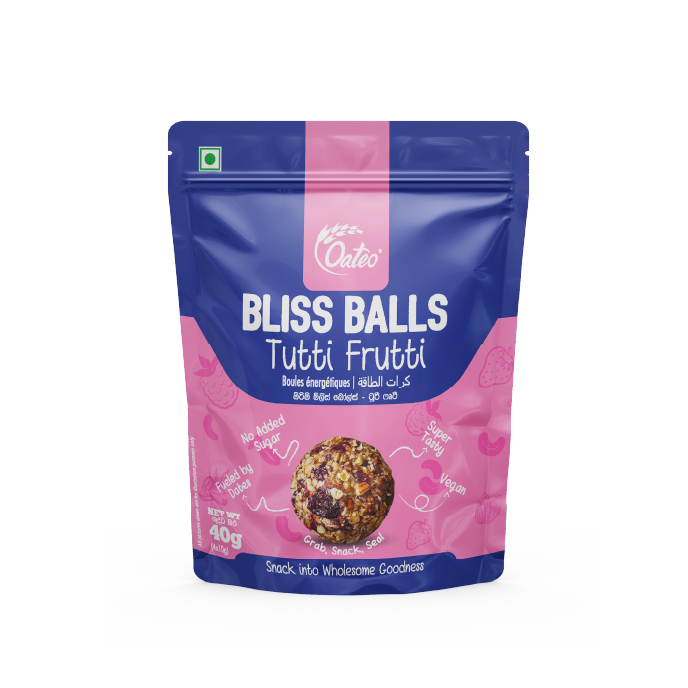 Oateo Bliss Balls – Tutti Frutti - 3 Pack