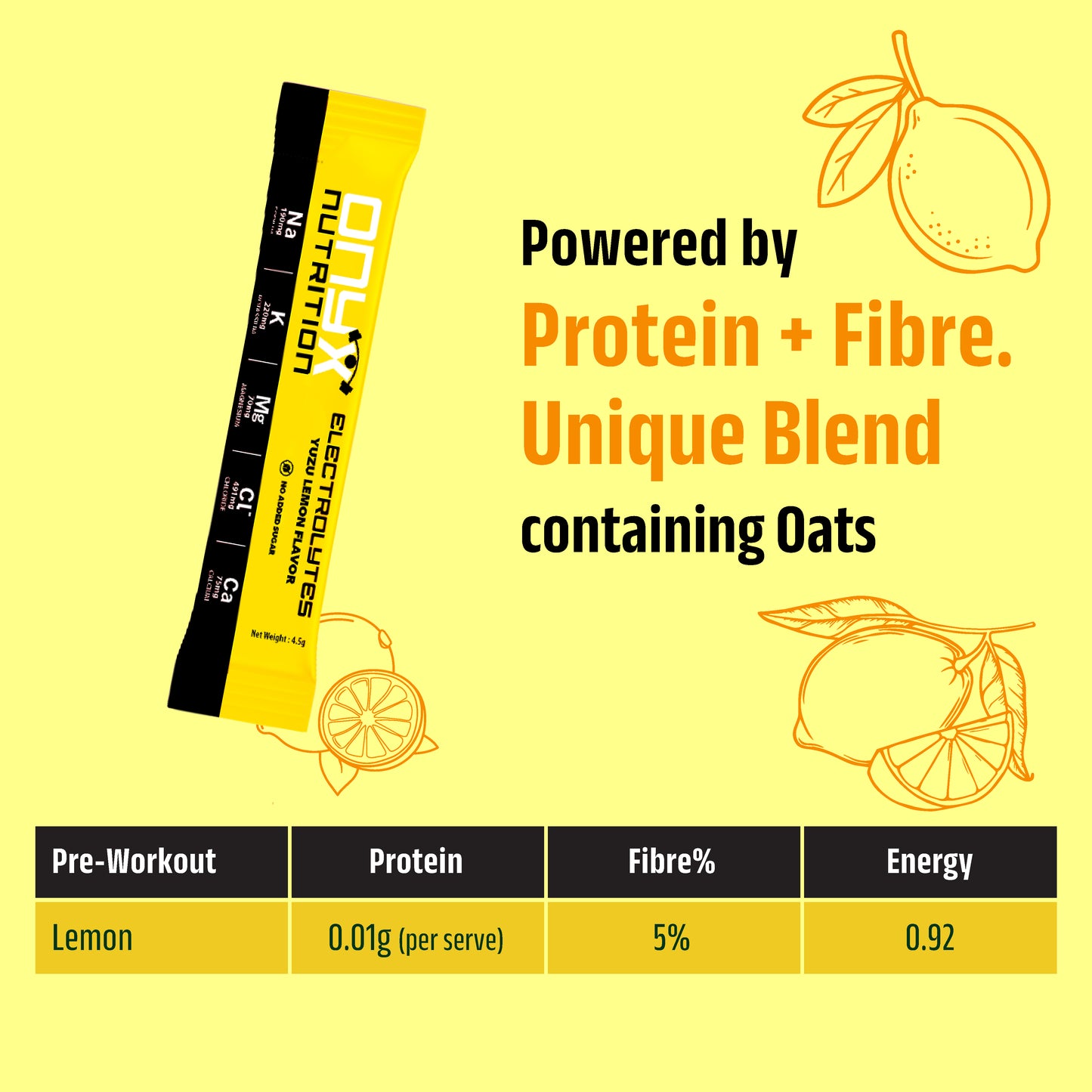 Electrolyte (5 stick pack) - Yuzu Lemon
