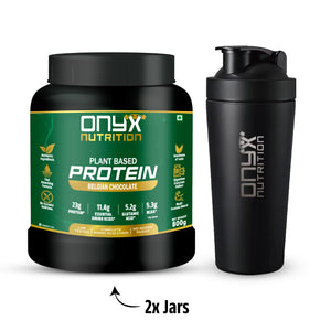 Chocolate Power Pro Bundle (2 Belgian Chocolate Plant Based Protein Jars + 1 Shaker)