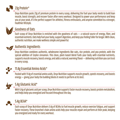 Ceylon Cinnamon & Vanilla -  Plant Based Protein Powder 800g Jar