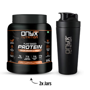 Cinnamon Boost Pro Bundle (2 Ceylon Cinnamon & Vanilla Plant Based Protein Jars + 1 Shaker)