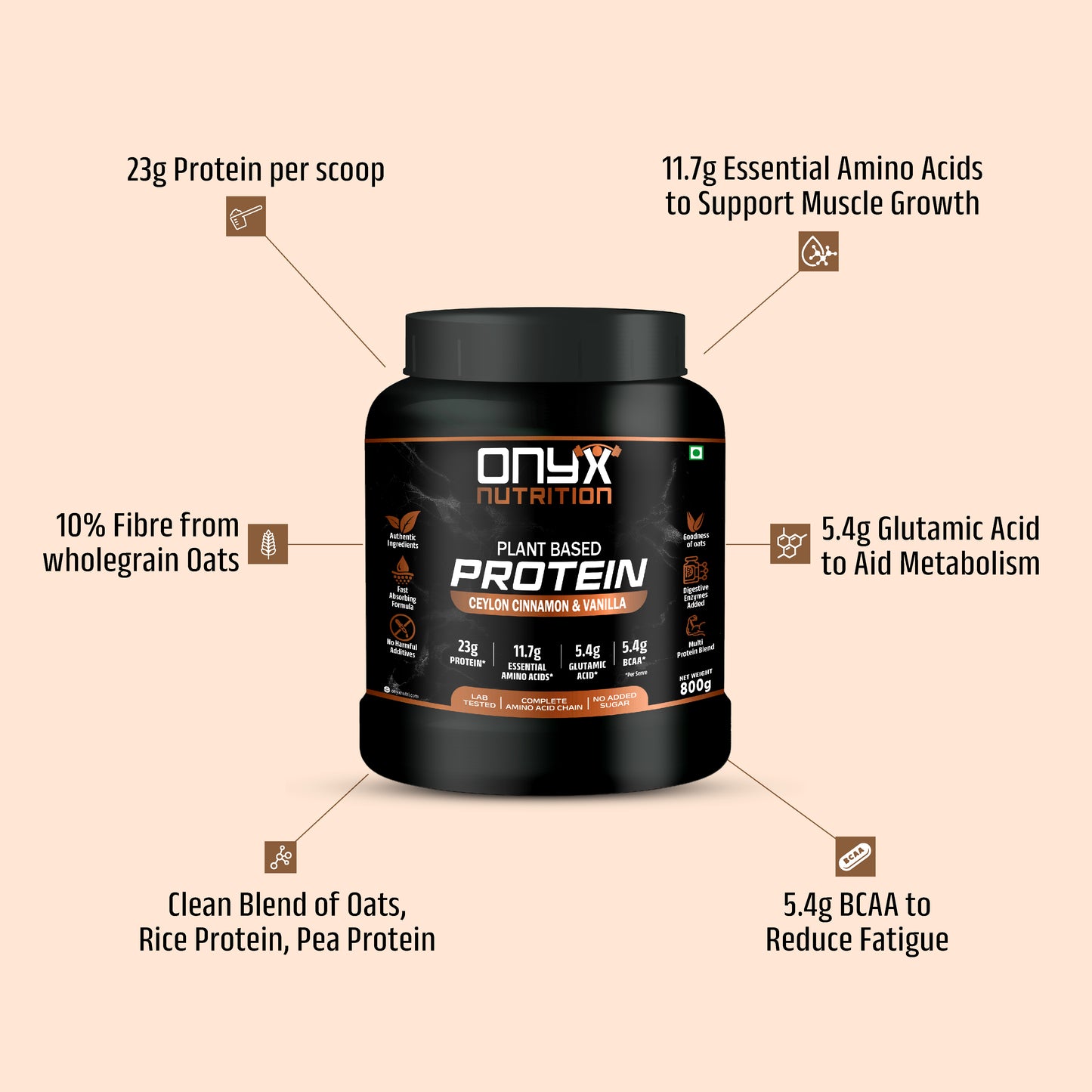Cinnamon Boost Pro Bundle (2 Ceylon Cinnamon & Vanilla Plant Based Protein Jars + 1 Shaker)