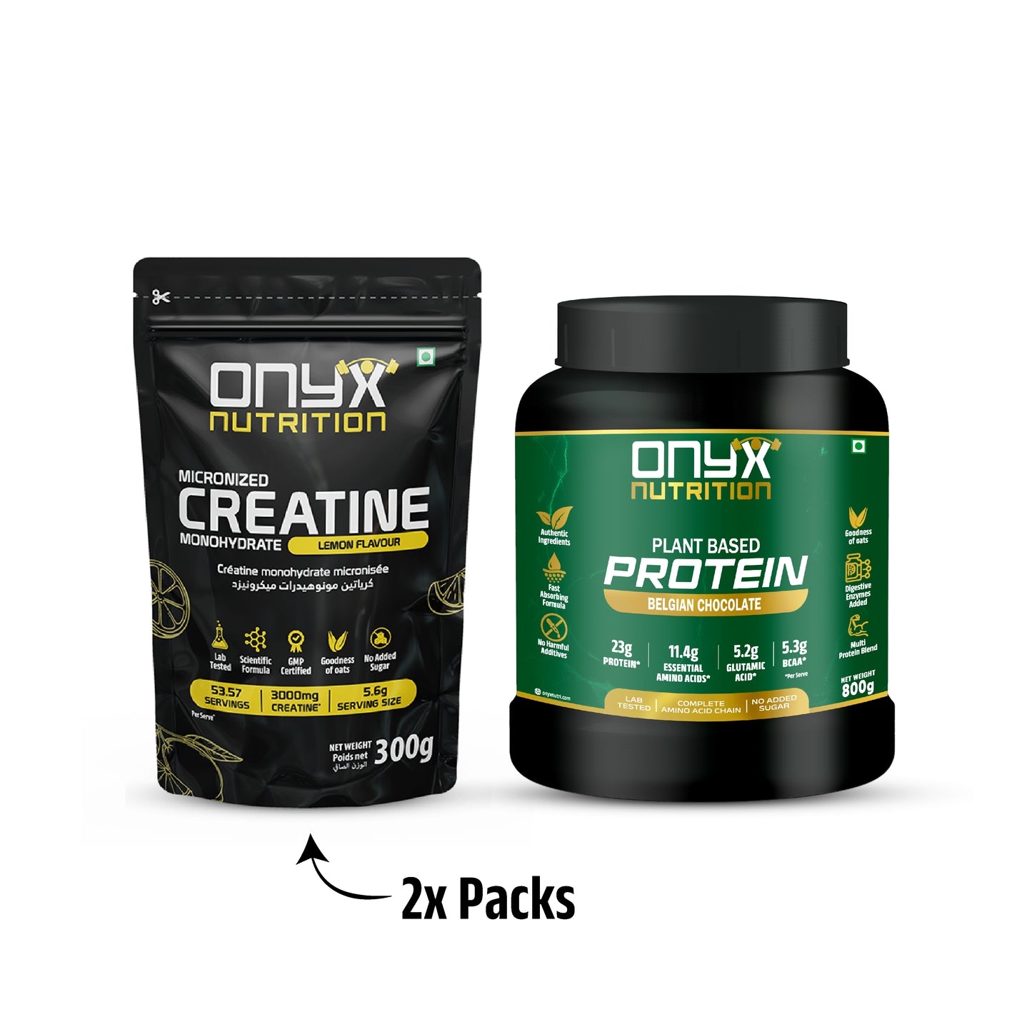 Plant Protein Jar + Creatine Multi Pack High Performance Bundle