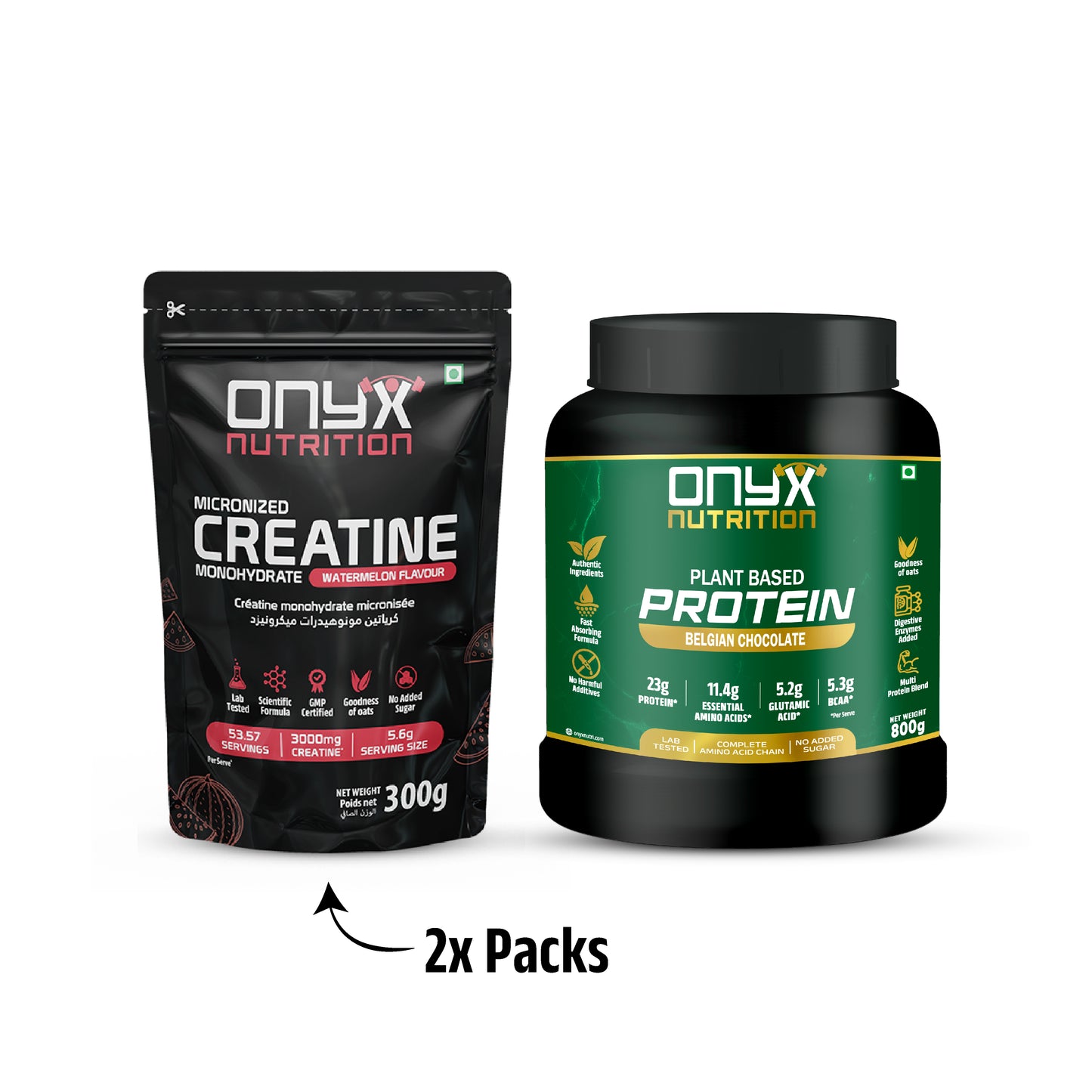 Plant Protein Jar + Creatine Multi Pack High Performance Bundle
