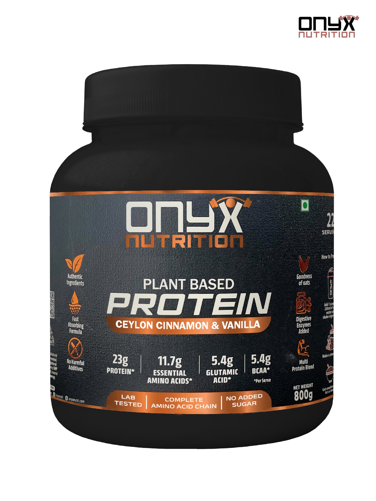 Plant protein powder Ceylon Cinnamon & Vanilla