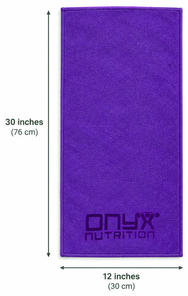 Onyx Micro-Fiber Large Gym Towel - Purple