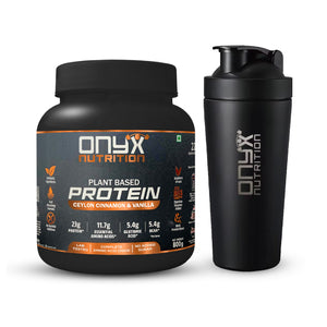 Cinnamon Smooth Start Pack (1 Ceylon Cinnamon & Vanilla Plant Based Protein Jar + 1 Shaker)