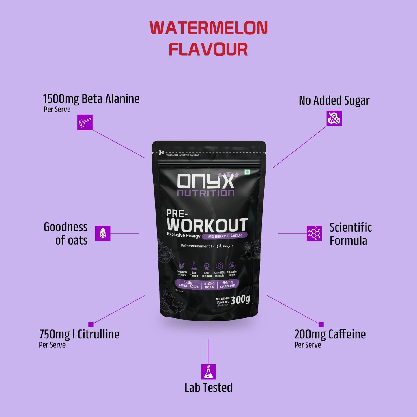 Pre-workout - Mix Berry Flavour