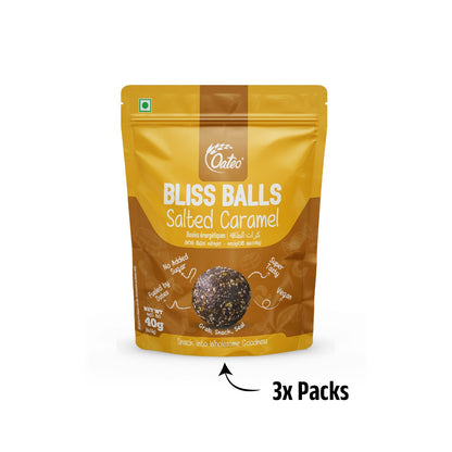 Oateo Bliss Balls – Salted Caramel - 3 Pack