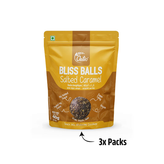 Oateo Bliss Balls – Salted Caramel - 3 Pack